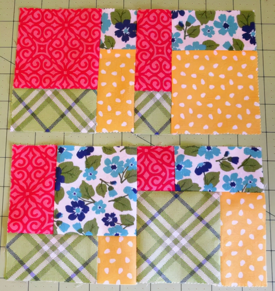 最简单的拼布被的方法,如何用碎布做成成品布