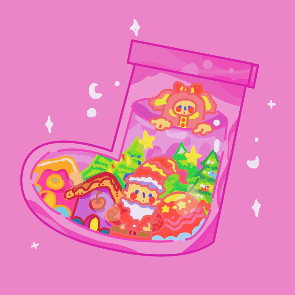 【可爱卡通圣诞袜头像】一组圣诞小袜子