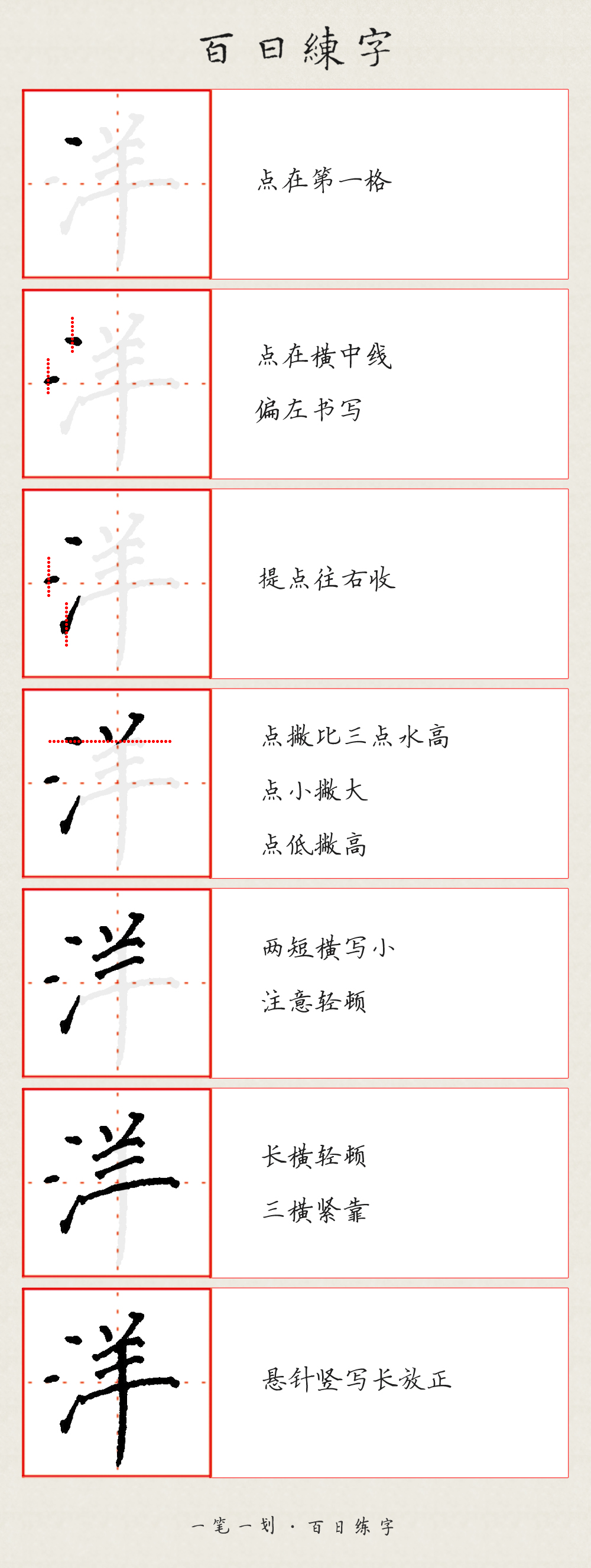 三点水毛笔写法慢视频分解,净为什么有三点水的写法