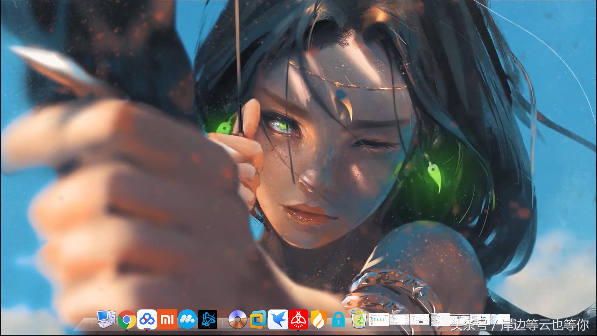 电脑桌面动态时间壁纸,简约干净电脑壁纸超清动态