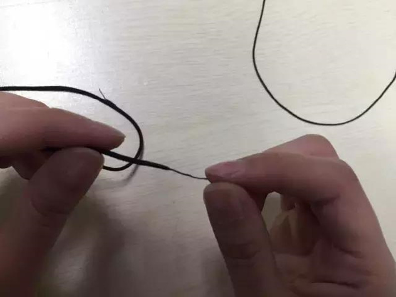 diy串珠手工手链编绳教程,手工编绳可穿珠半成品项链