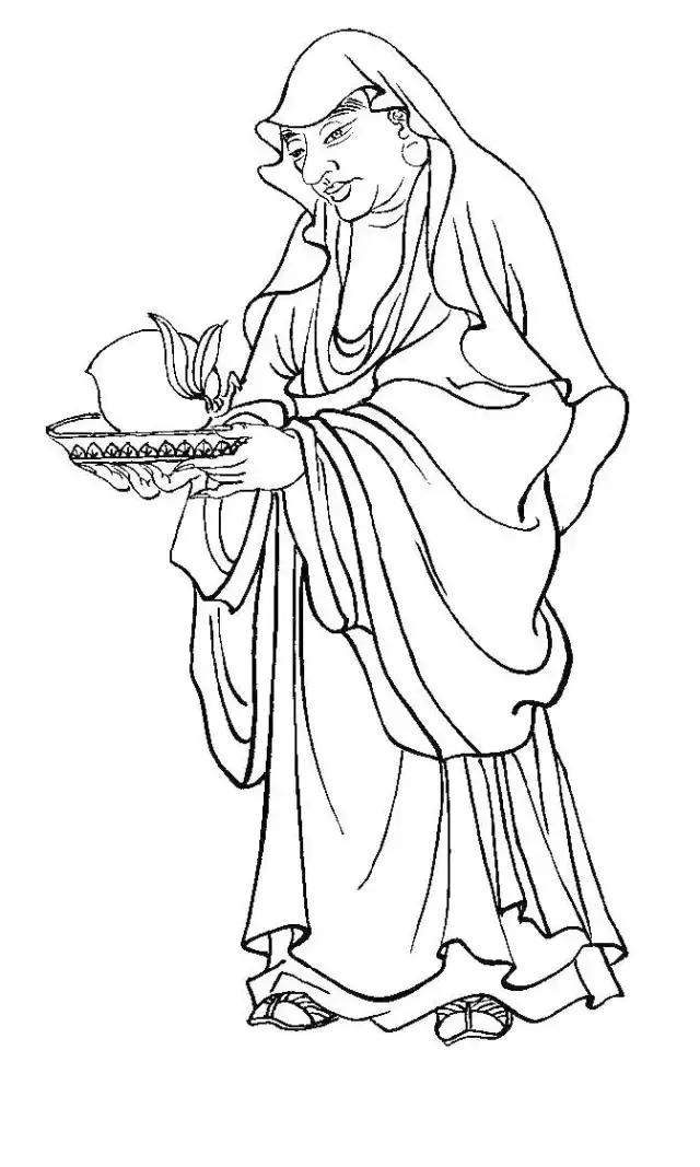 白描罗汉全本,罗汉白描100幅