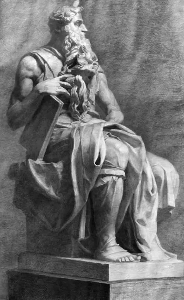 看完这些ps大神的对比图我跪下了,十大神级素描雕塑