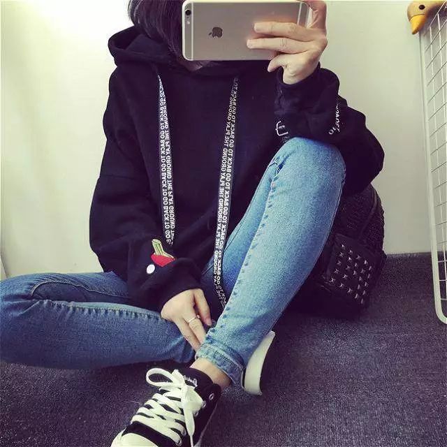 韩系卫衣不露腿穿搭,韩国风格少女感卫衣