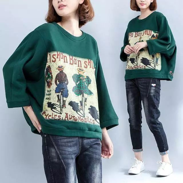 韩系卫衣不露腿穿搭,韩国风格少女感卫衣