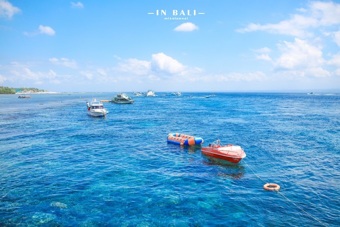 蓝梦岛海上浮台浮潜,蓝梦岛香蕉船滑水道浮潜视频