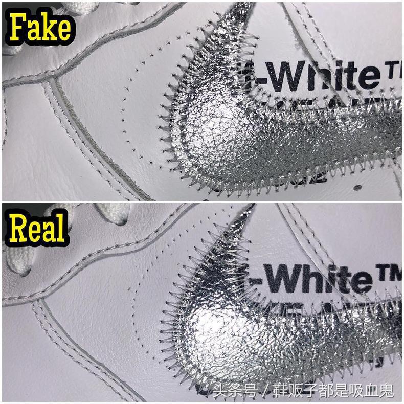 nikeowaf1绿色真假对比,owaj1联名北卡蓝鞋真假对比