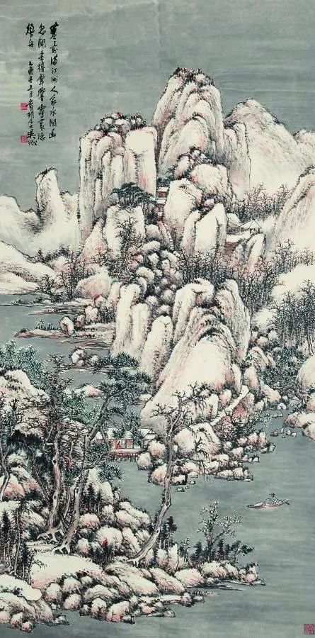 写意山水花鸟画精品欣赏,吴待秋山水画精品欣赏图文