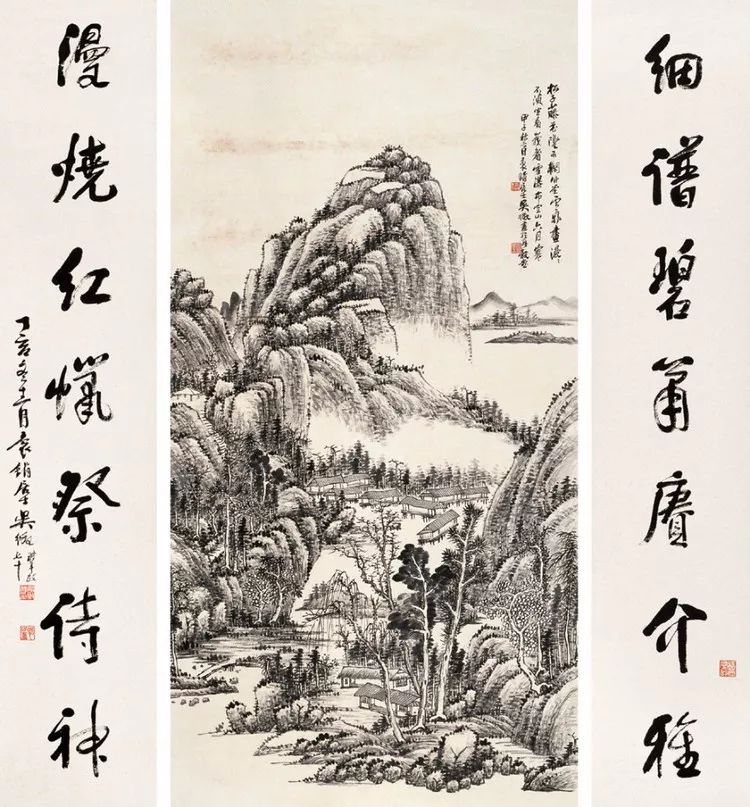 写意山水花鸟画精品欣赏,吴待秋山水画精品欣赏图文
