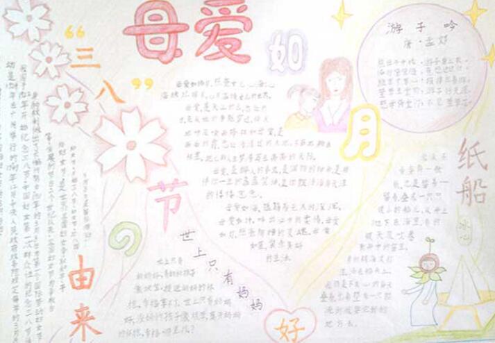 8k纸画感恩母亲节手抄报,感恩母亲节的手抄报怎么画