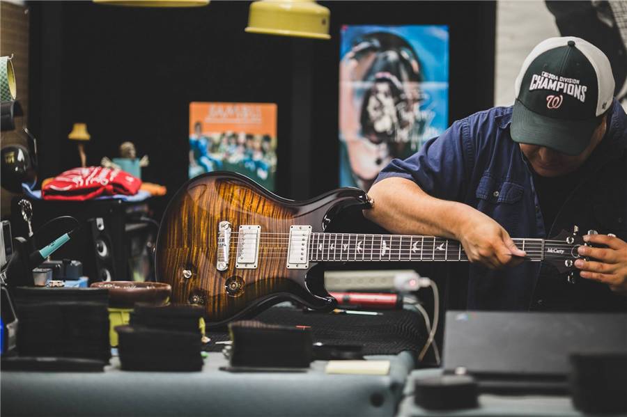 prs吉他制作全过程,prs电吉他手工