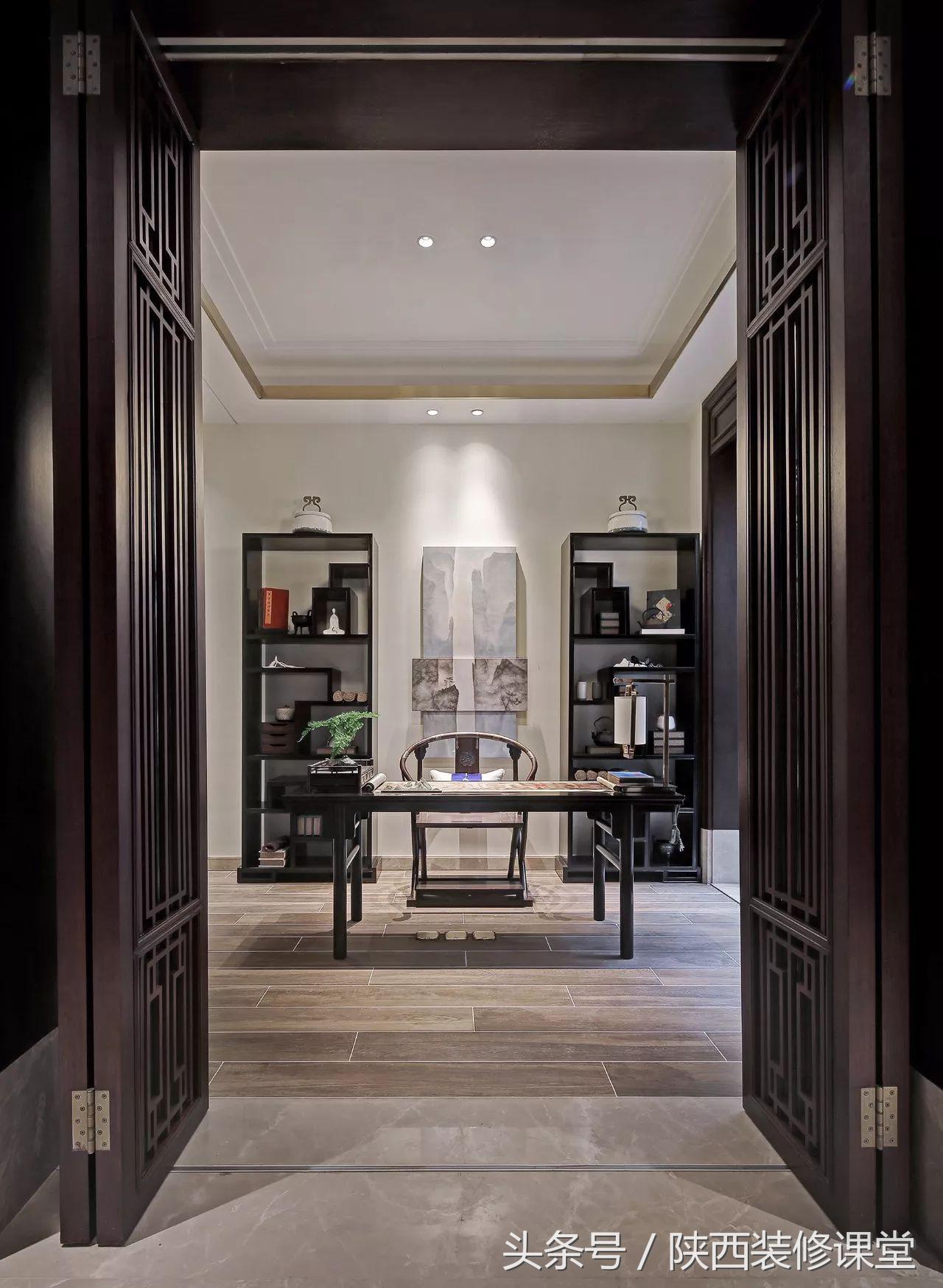 典雅新中式低调沉稳的禅意美学,高端住宅中式轻奢效果图