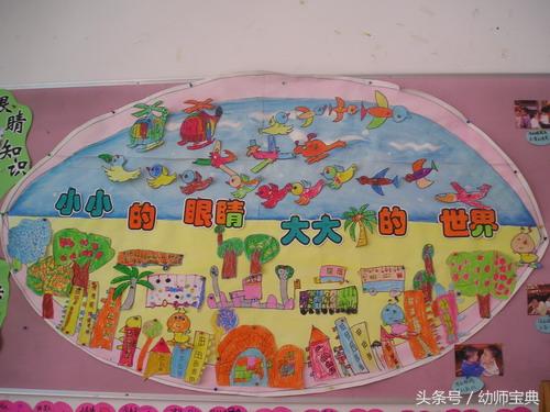 幼儿园眼睛里的世界主题墙,班级爱护眼睛主题墙布置