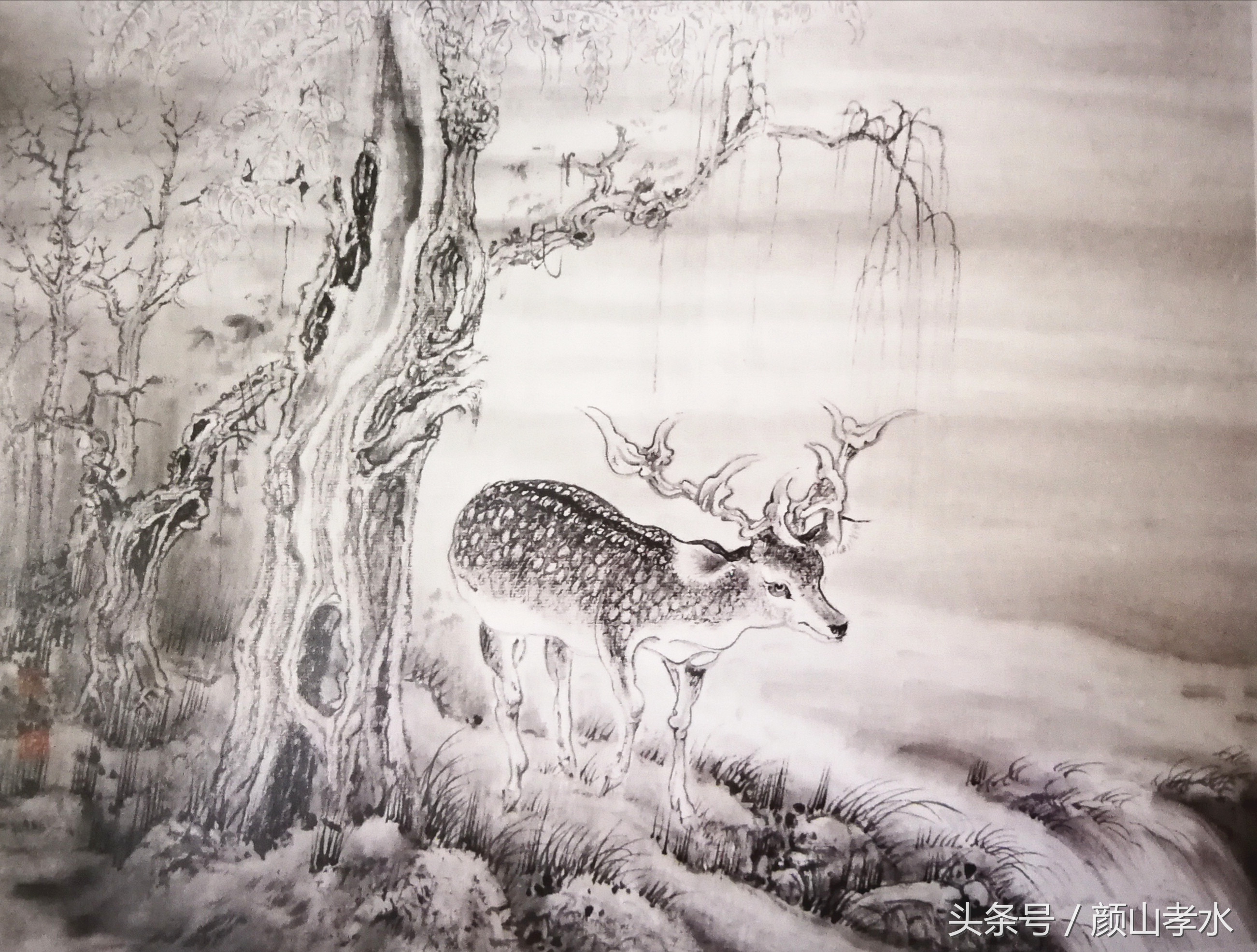 放牛出身的水墨画家,画乡村的中国知名画家