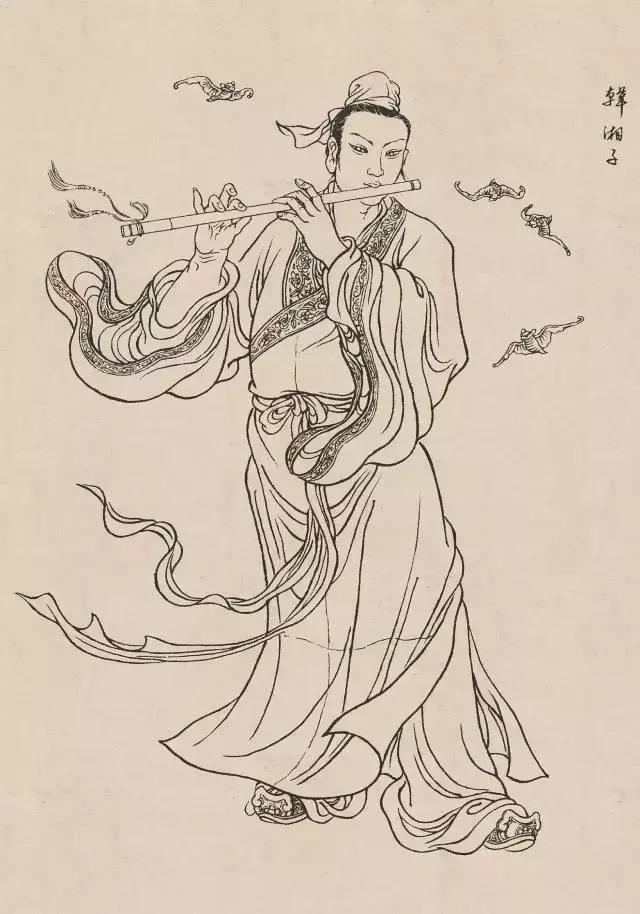 传统人物白描手稿,古代白描人物集锦