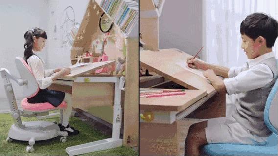 自己做儿童学习桌教程,凯叔学习桌椅系列