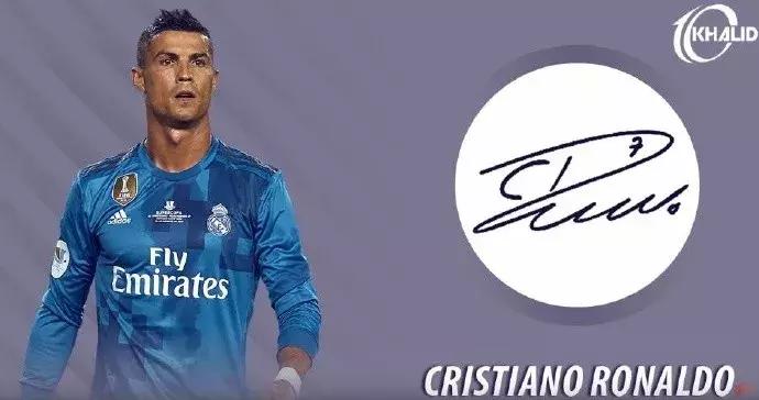 足球界值得珍藏的图片,各个足球球星签名