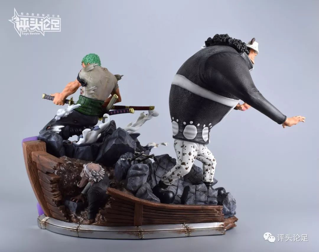 岛上死斗！帅哭！UCSTUDIO海贼王雕像手办索隆VS暴君熊