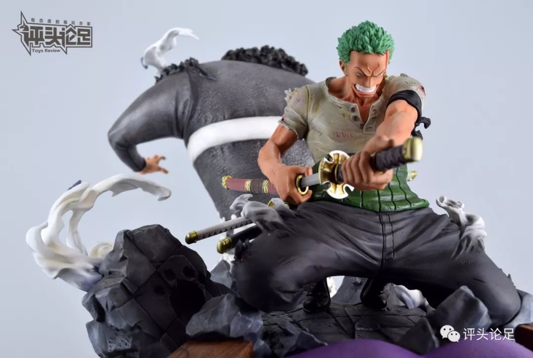 岛上死斗！帅哭！UCSTUDIO海贼王雕像手办索隆VS暴君熊