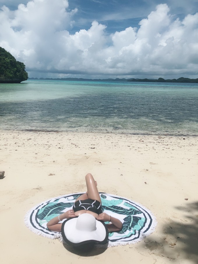帕劳的海景风光给人美的享受,帕劳的海洋和沙滩风景图片