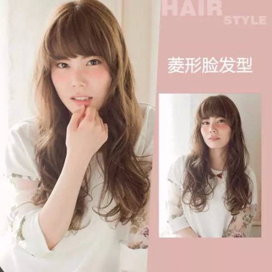 菱形脸适合蛋蛋卷短发发型,菱形脸短发烫发发型图片