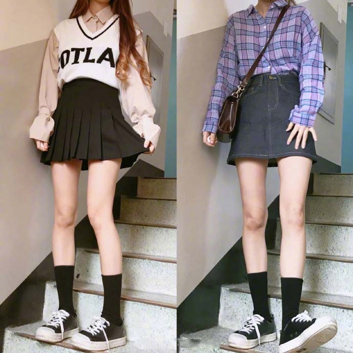 袜子都不会穿，还好意思说自己很仙？18套中筒袜搭配，秒变小仙女