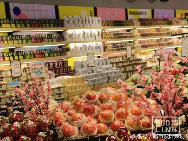 水果店水果陈列摆放销售技巧,20方长方形水果店铺陈列设计