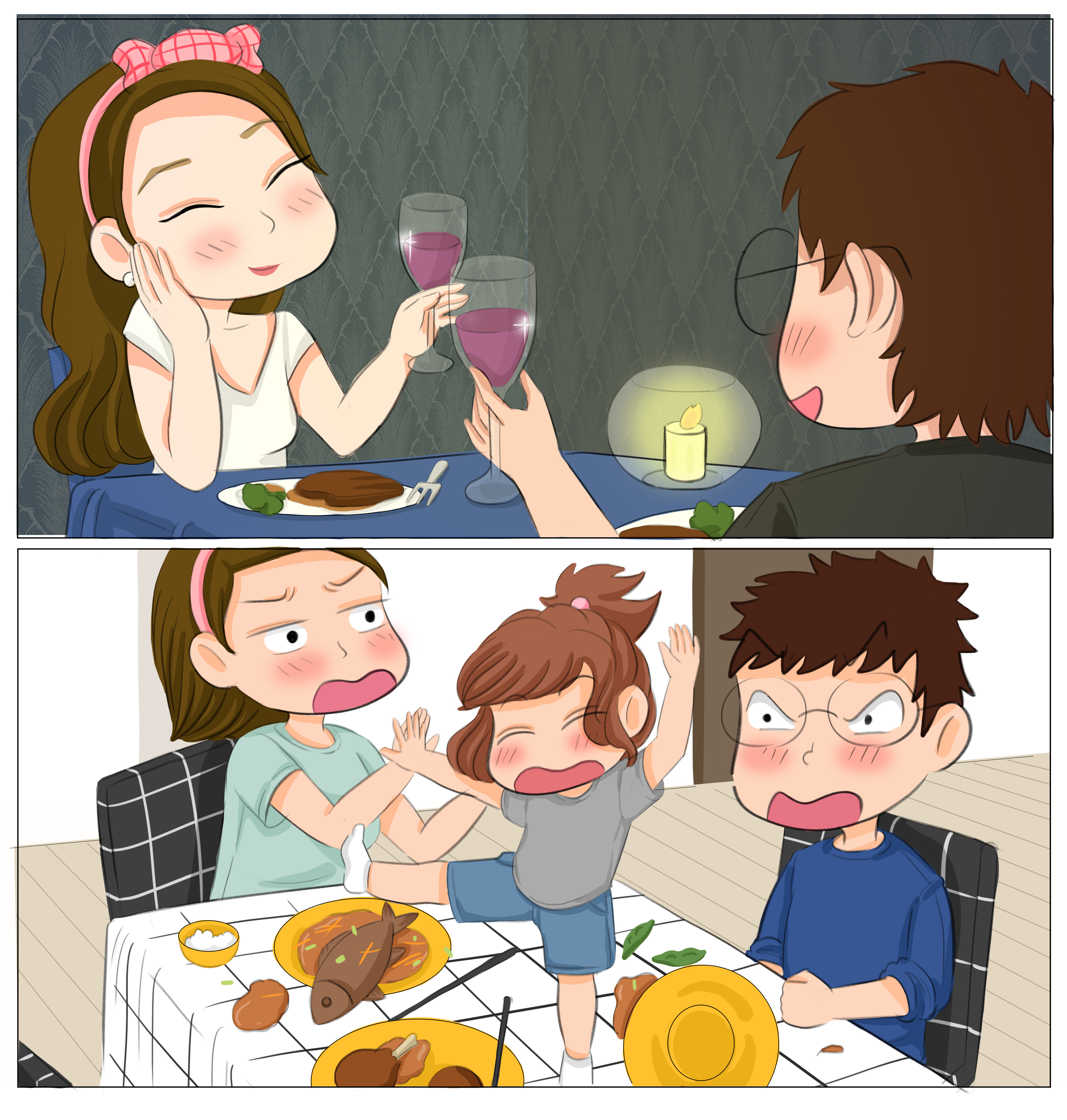 有孩子和没孩子的人生区别图片,一张图证明你是有孩子的人