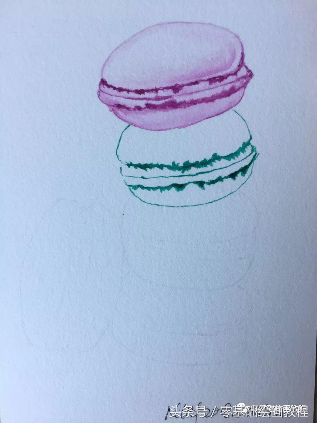 蓝色妖姬丙烯水彩画教程,萌新可以画的水彩教程