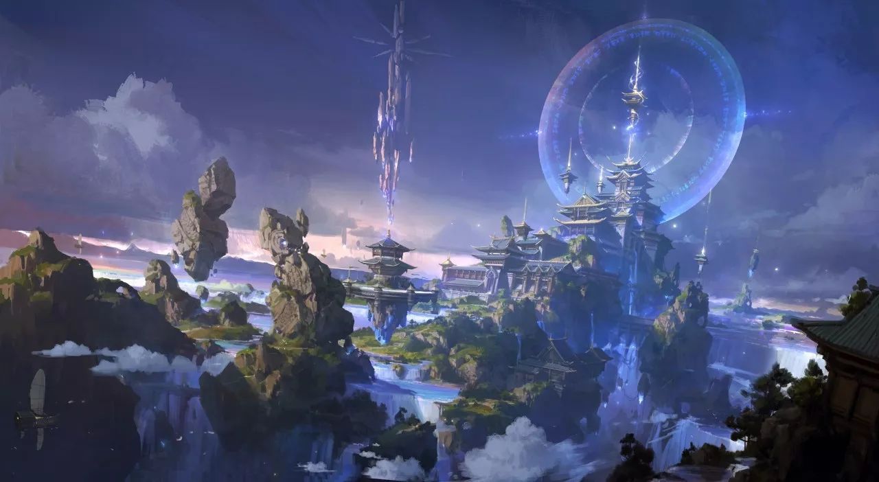 中式场景原画设计教程,国人插画师写实风格的插画欣赏