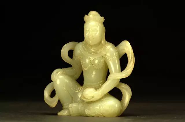 馆藏玉佛,明清鎏金玉佛