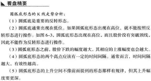 圆弧底k线形态图解,低位圆弧底k线形态图解