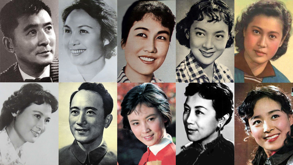 上影厂演员60年代初合影,上影厂55年电影
