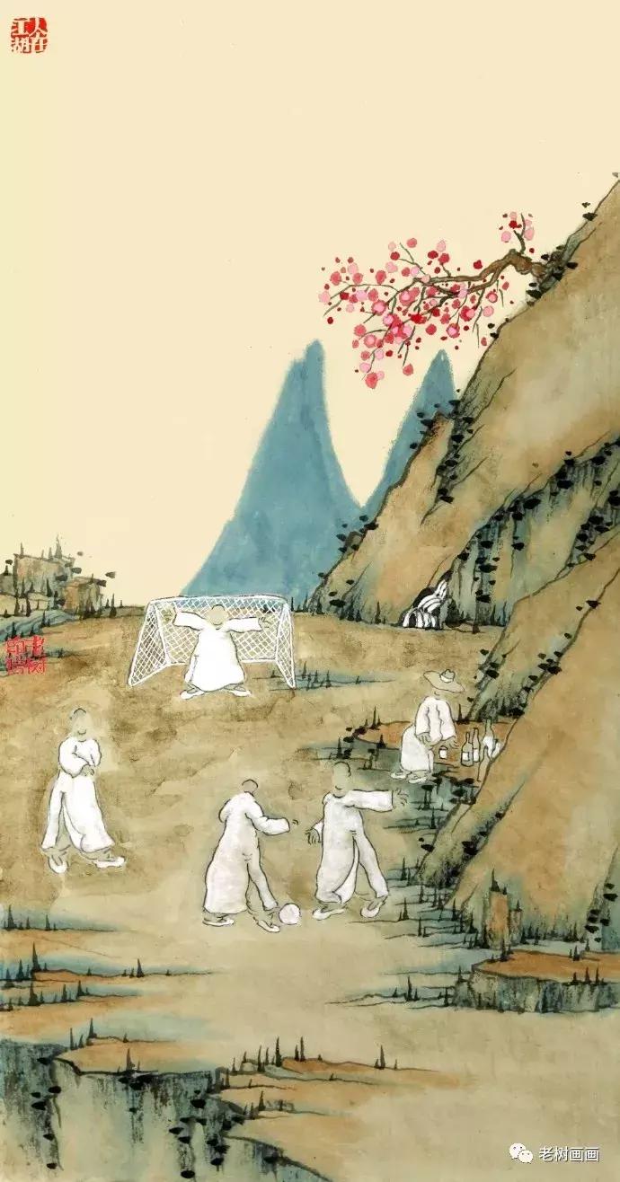 老树｜你看足球场上，一群男人乱晃女生指指点点，判断哪个最棒