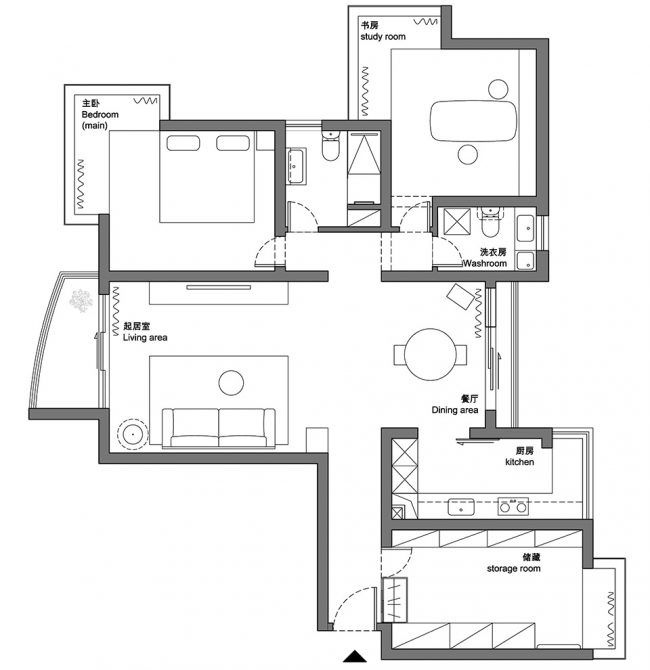 超时性设计——上海110平纯白色宁静克制的家居空间YHOME