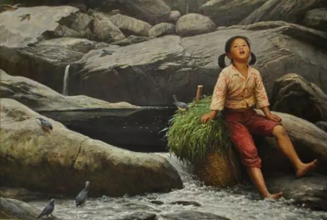 油画里刻骨的乡愁看了想哭,油画里刻骨的乡愁看了想哭的人