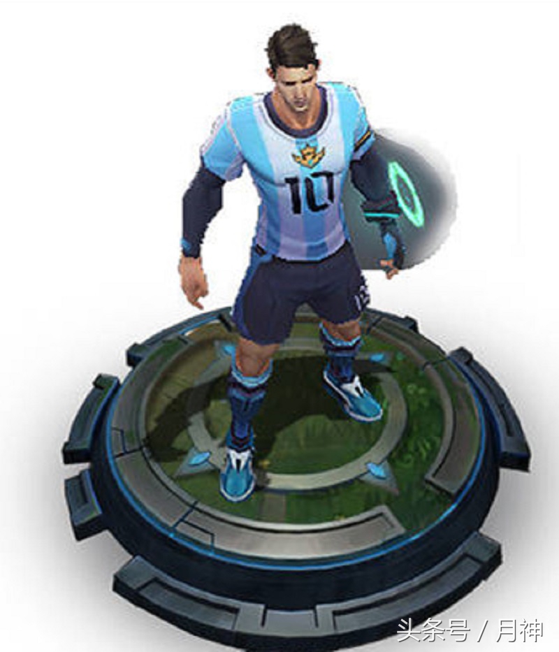 王者荣耀：梅西皮肤动态特效曝光！外八字姿势消失，开场球技超辣