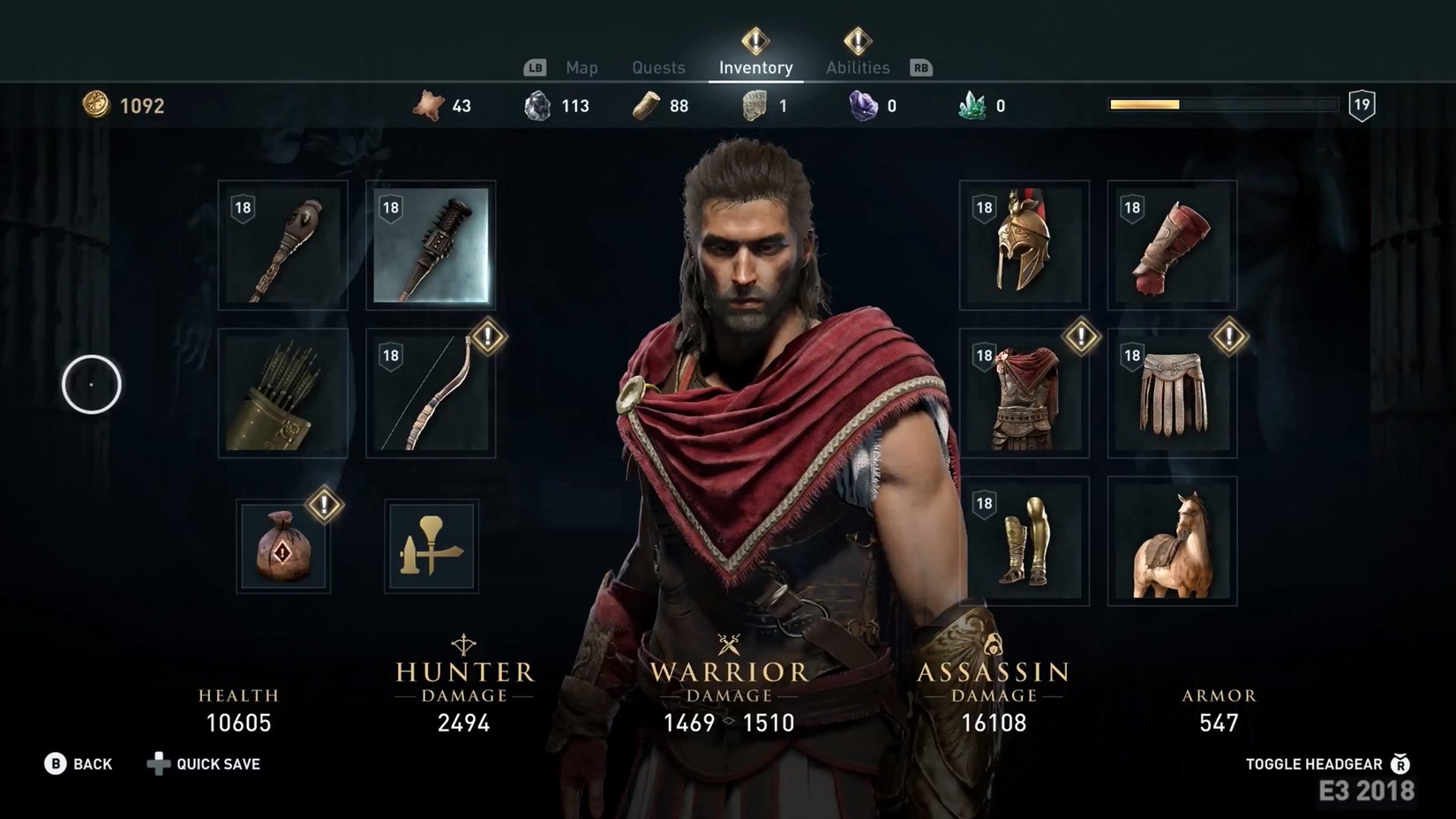 E32018：《刺客信条：奥德赛》新演示斯巴达国王上演信仰之跃