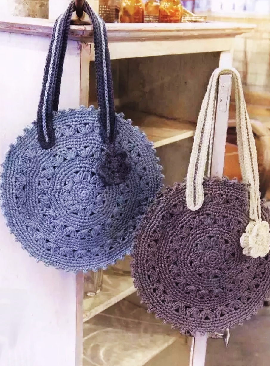 百搭时尚女士毛线包包钩针编织,钩针钩今年最时尚包包视频教程