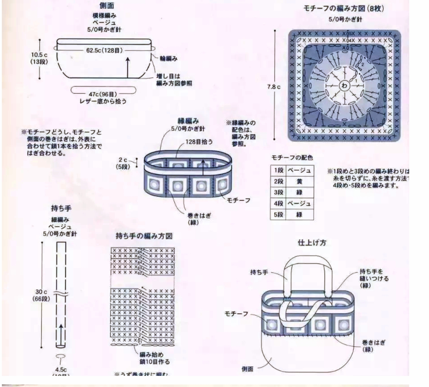 百搭时尚女士毛线包包钩针编织,钩针钩今年最时尚包包视频教程
