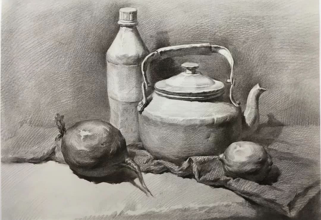 素描基础静物步骤及画法,素描静物写生步骤