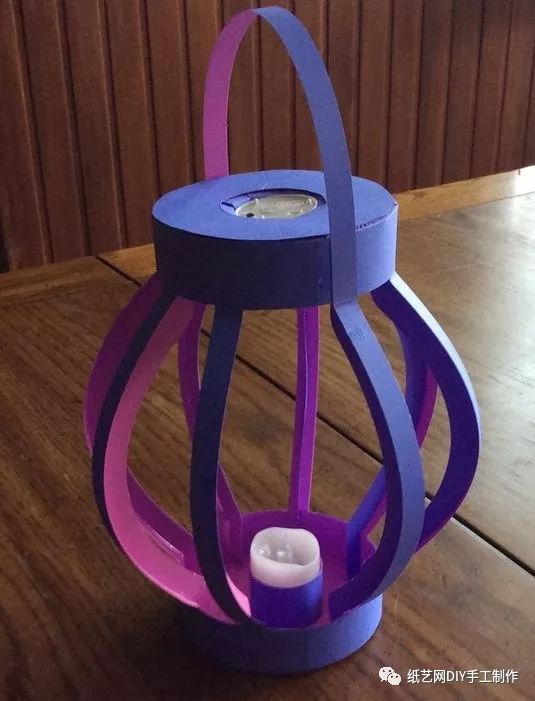 手工折纸古风灯笼长方形手提宫灯,如何固定纸雕灯笼图片教程