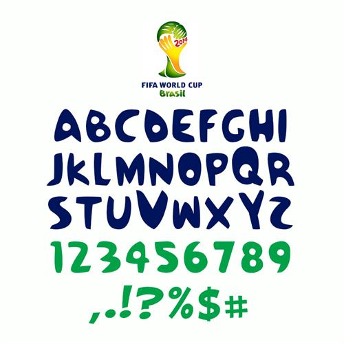 世界杯字体合集,世界杯艺术字体