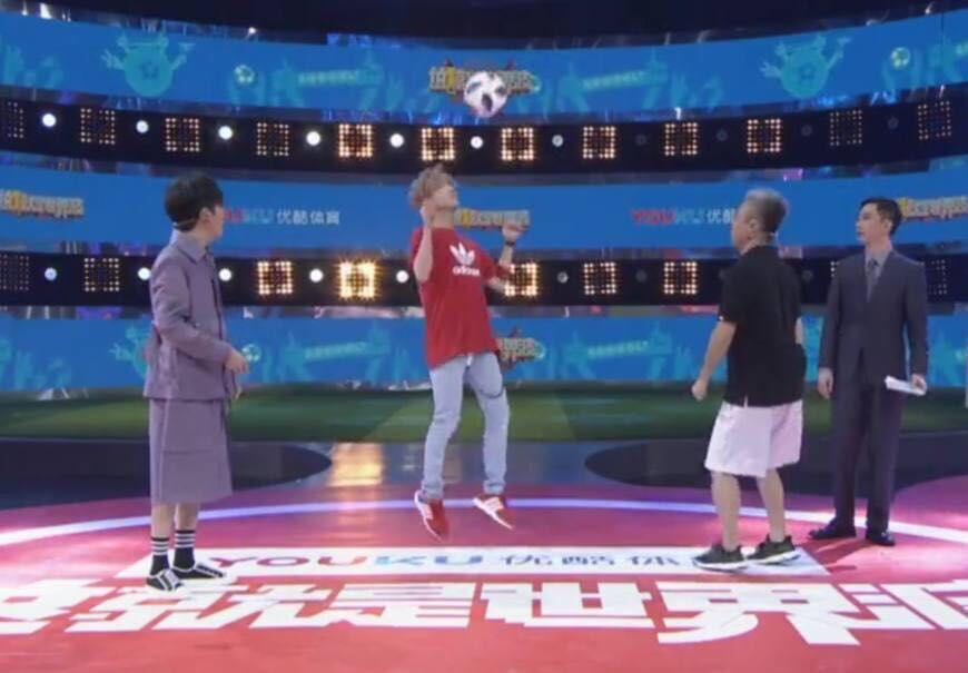 鹿晗加盟足球队,鹿晗解说世界杯姆巴佩进球