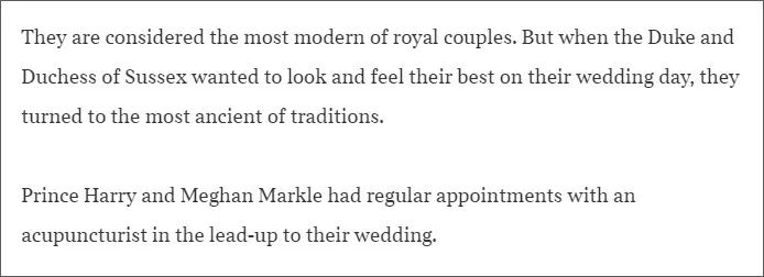 哈里梅根婚前求助中医！歪果仁已经把针灸吹上了天