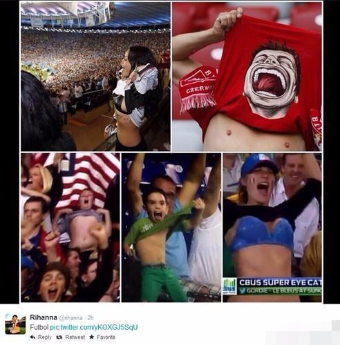 欧洲杯蕾哈娜,巨星蕾哈娜低调现身世界杯