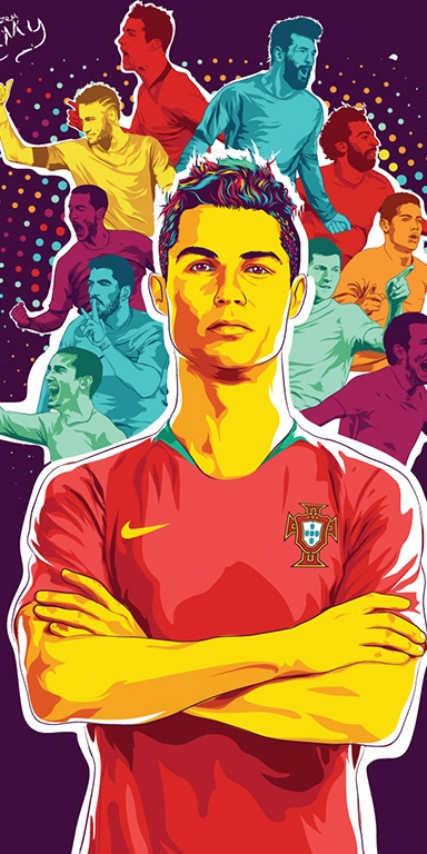 世界足球巨星的手机壁纸,世界杯卡通球星人物高清壁纸大全