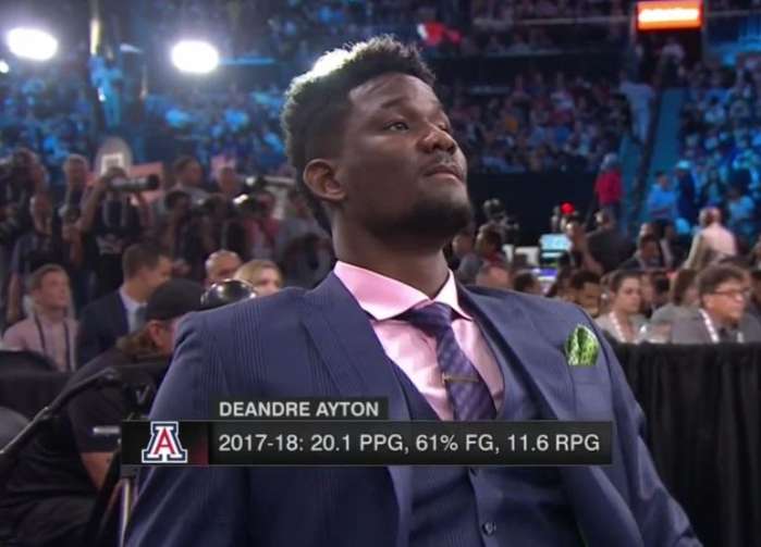 德安德烈·艾顿顺利当选2018年NBA状元秀，他和太阳队太适配！