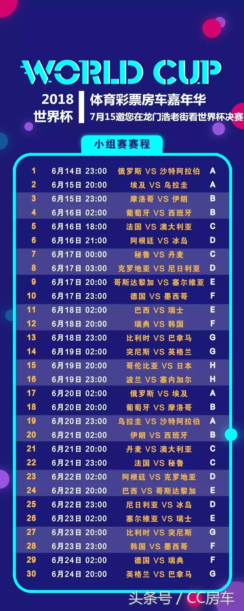 车友福利丨CC房车携手重庆体彩7.15邀您龙门浩老街看世界杯决赛