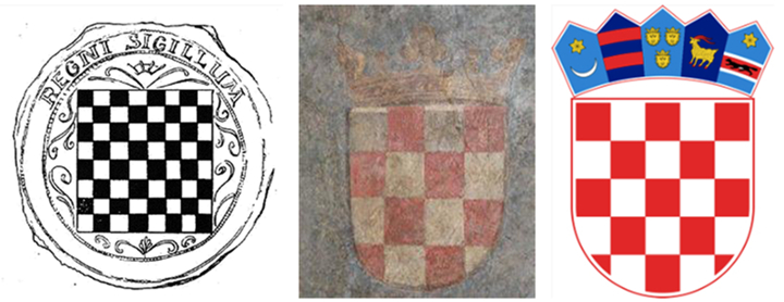 当梅西遇到克罗地亚红白相间的“国际象棋棋盘”